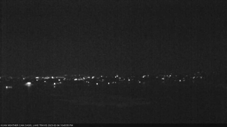 Lake Travis webcam, February 4, 2023 10:45 PM CT
