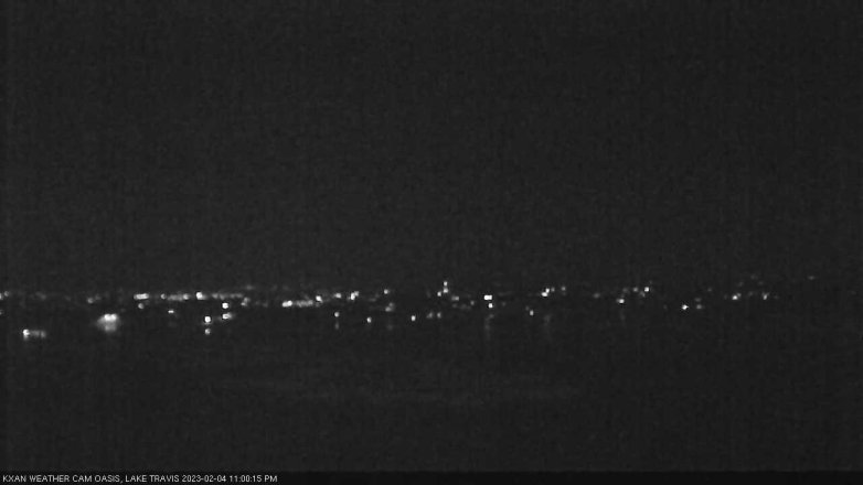 Lake Travis webcam, February 4, 2023 11:00 PM CT