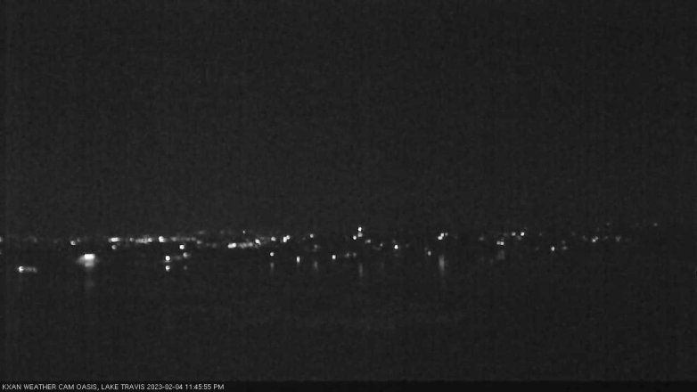 Lake Travis webcam, February 4, 2023 11:45 PM CT