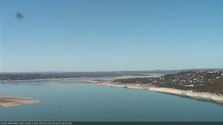 Lake Travis webcam, February 5, 2023 1:00 PM CT