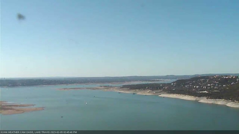 Lake Travis webcam, February 5, 2023 2:45 PM CT