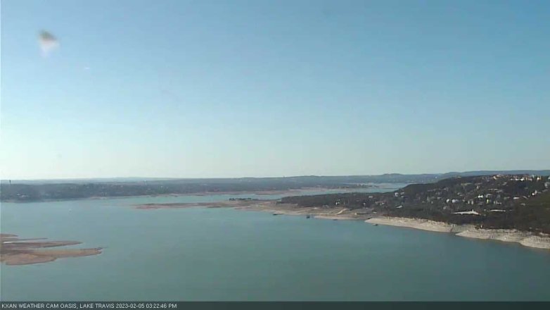Lake Travis webcam, February 5, 2023 3:25 PM CT