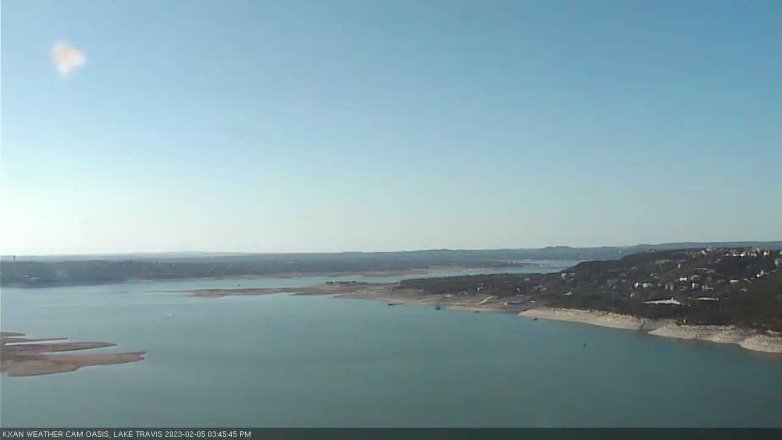 Lake Travis webcam, February 5, 2023 3:45 PM CT