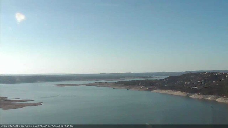 Lake Travis webcam, February 5, 2023 4:25 PM CT