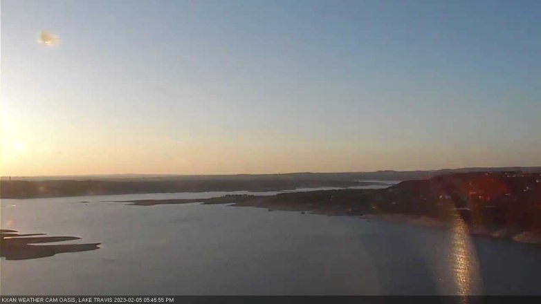 Lake Travis webcam, February 5, 2023 5:45 PM CT