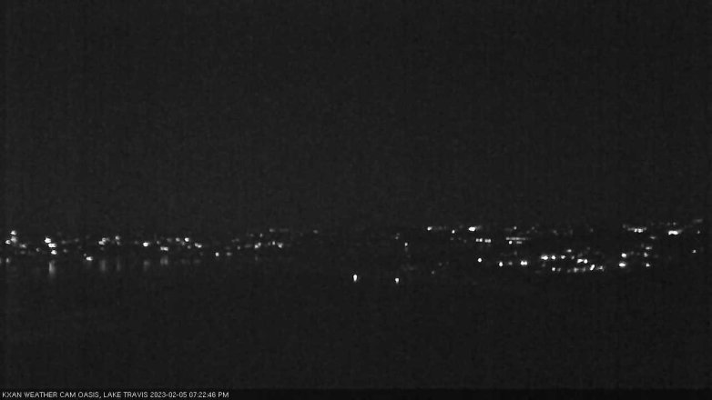 Lake Travis webcam, February 5, 2023 7:25 PM CT