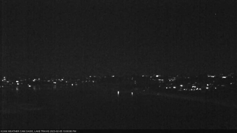 Lake Travis webcam, February 5, 2023 10:00 PM CT