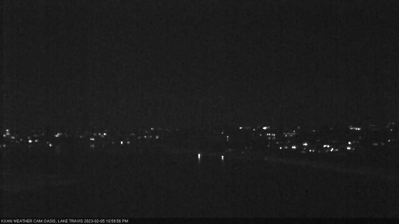 Lake Travis webcam, February 5, 2023 11:00 PM CT