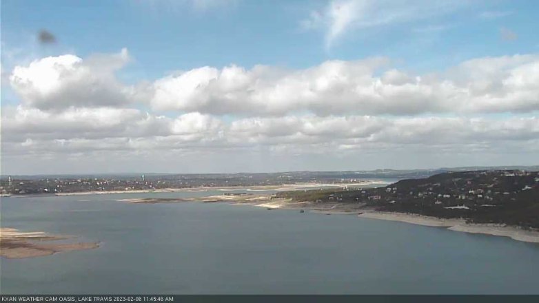Lake Travis webcam, February 6, 2023 11:45 AM CT