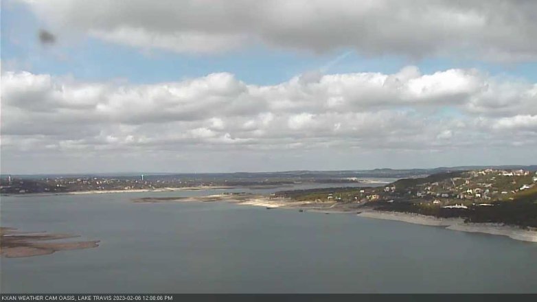 Lake Travis webcam, February 6, 2023 12:00 PM CT