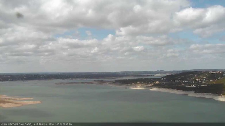 Lake Travis webcam, February 6, 2023 1:25 PM CT