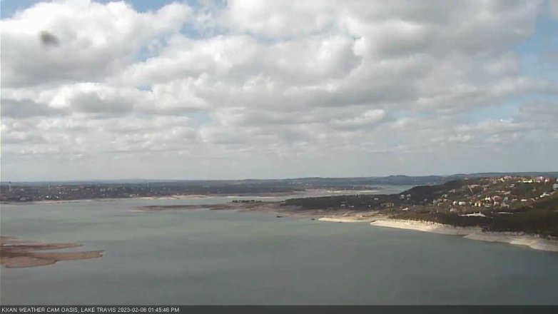 Lake Travis webcam, February 6, 2023 1:45 PM CT