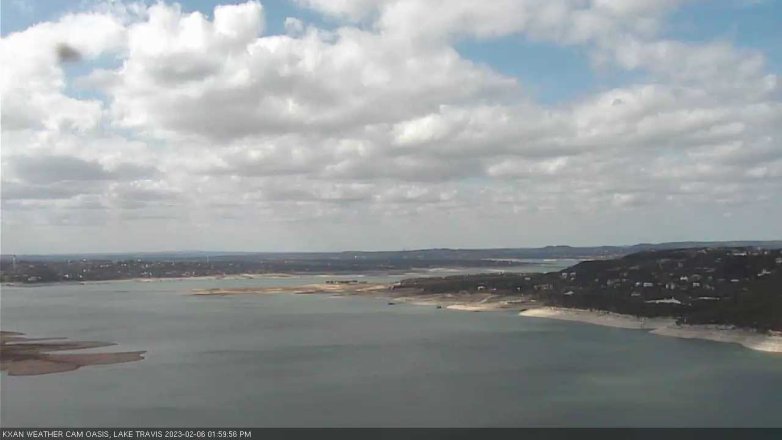 Lake Travis webcam, February 6, 2023 2:00 PM CT