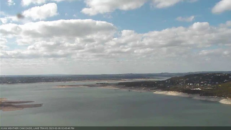 Lake Travis webcam, February 6, 2023 2:45 PM CT