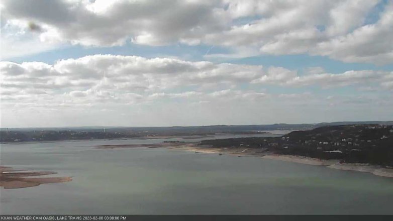 Lake Travis webcam, February 6, 2023 3:00 PM CT