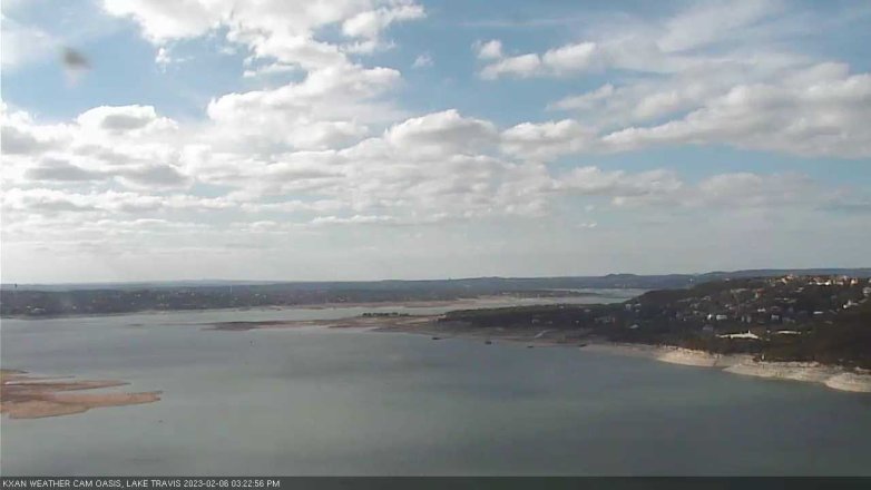 Lake Travis webcam, February 6, 2023 3:25 PM CT