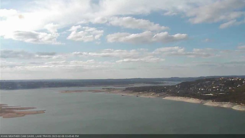 Lake Travis webcam, February 6, 2023 3:45 PM CT