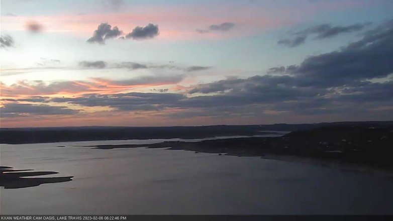 Lake Travis webcam, February 6, 2023 6:25 PM CT