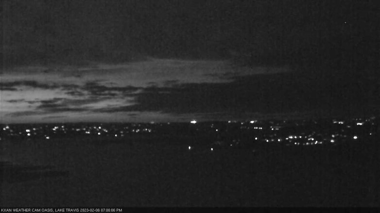 Lake Travis webcam, February 6, 2023 7:00 PM CT
