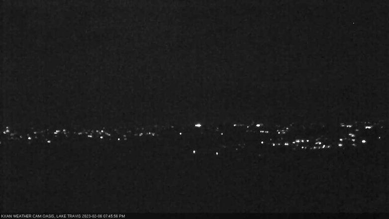 Lake Travis webcam, February 6, 2023 7:45 PM CT