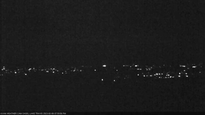 Lake Travis webcam, February 6, 2023 8:00 PM CT