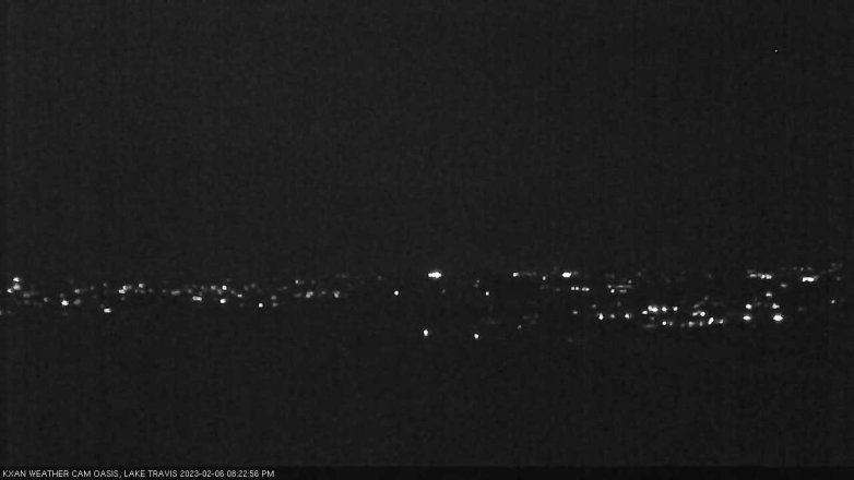 Lake Travis webcam, February 6, 2023 8:25 PM CT