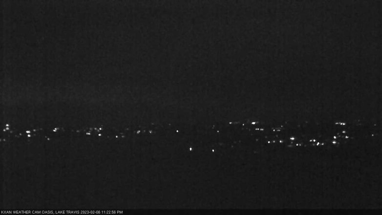 Lake Travis webcam, February 6, 2023 11:25 PM CT