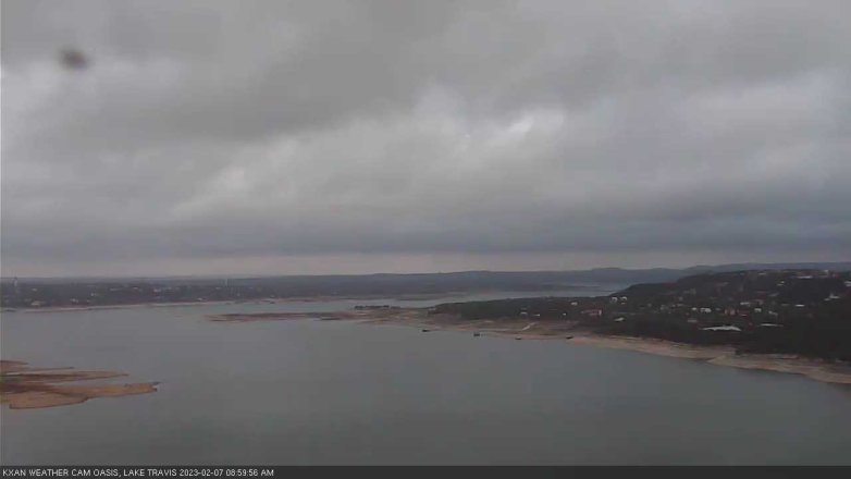 Lake Travis webcam, February 7, 2023 9:00 AM CT