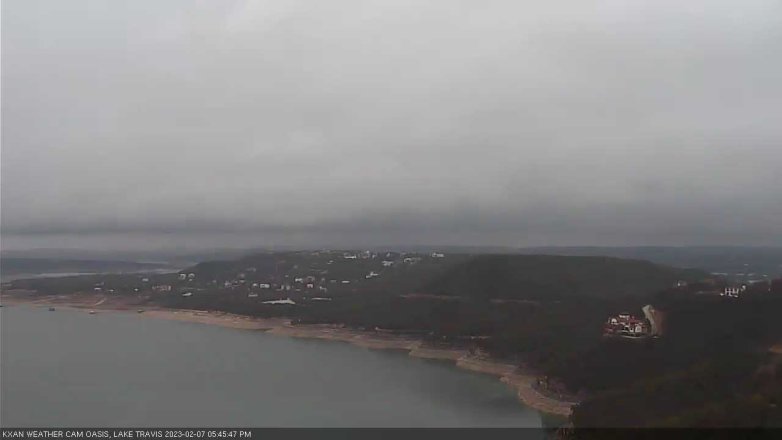 Lake Travis webcam, February 7, 2023 5:45 PM CT