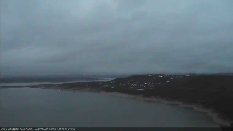 Lake Travis webcam, February 7, 2023 6:25 PM CT