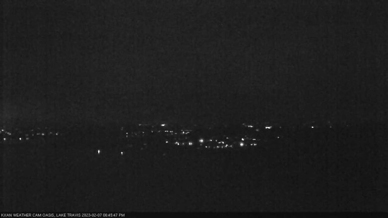 Lake Travis webcam, February 7, 2023 6:45 PM CT