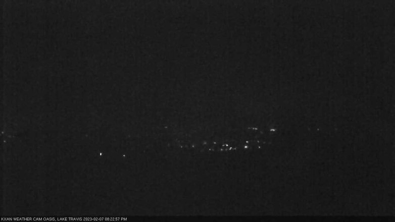 Lake Travis webcam, February 7, 2023 8:25 PM CT
