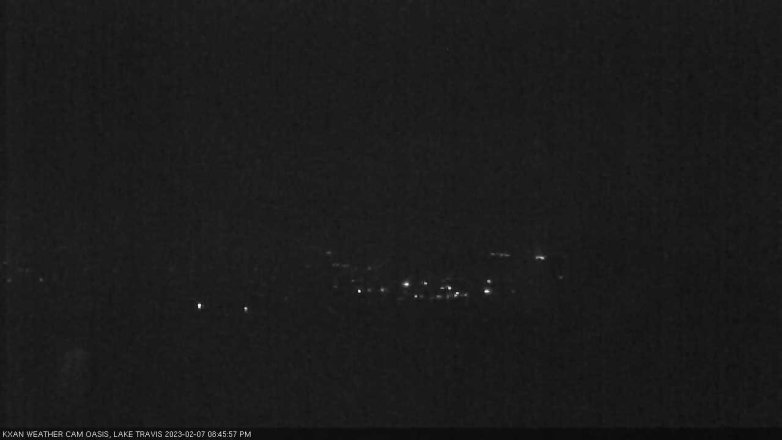 Lake Travis webcam, February 7, 2023 8:45 PM CT