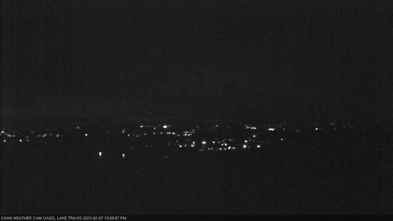 Lake Travis webcam, February 7, 2023 10:00 PM CT
