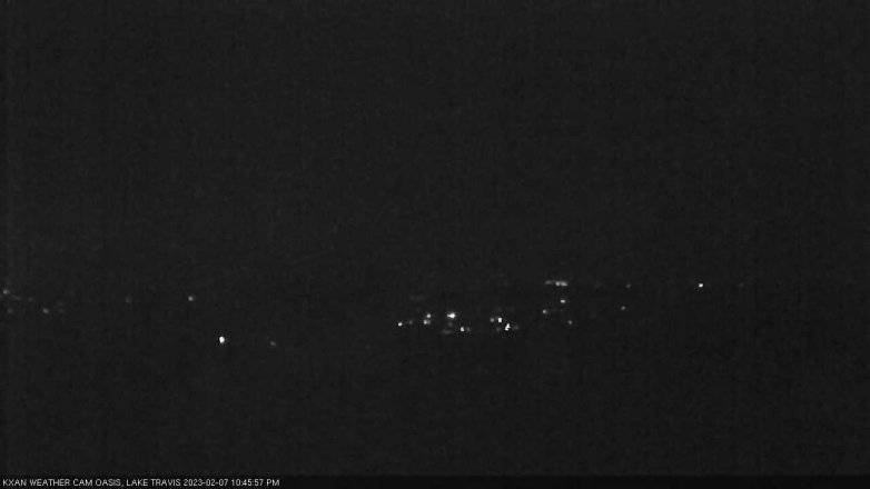 Lake Travis webcam, February 7, 2023 10:45 PM CT