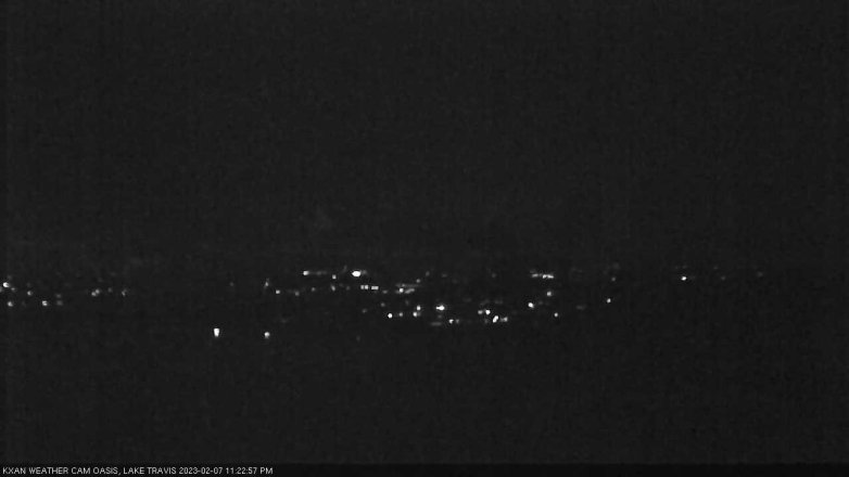 Lake Travis webcam, February 7, 2023 11:25 PM CT