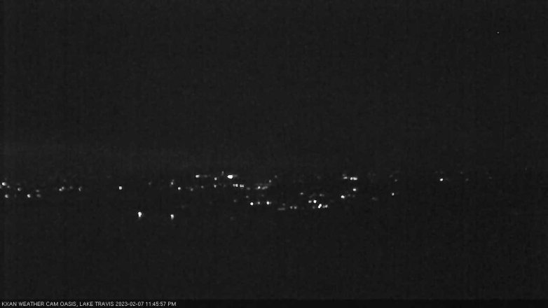 Lake Travis webcam, February 7, 2023 11:45 PM CT