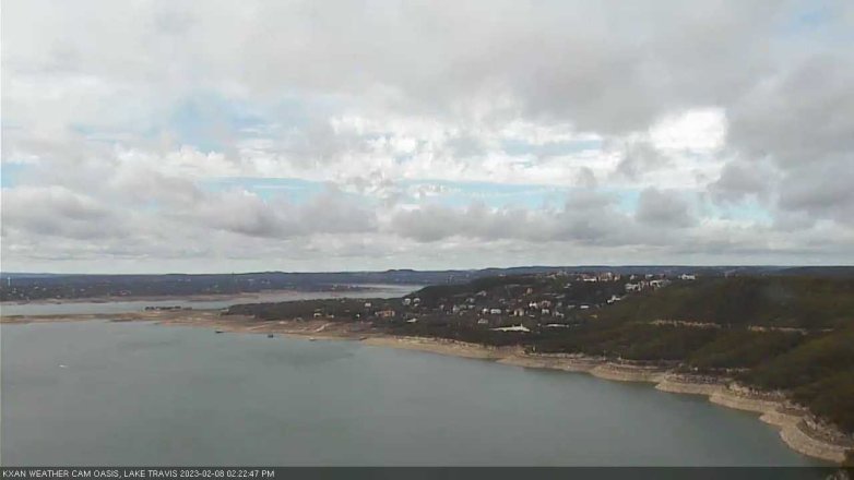 Lake Travis webcam, February 8, 2023 2:25 PM CT