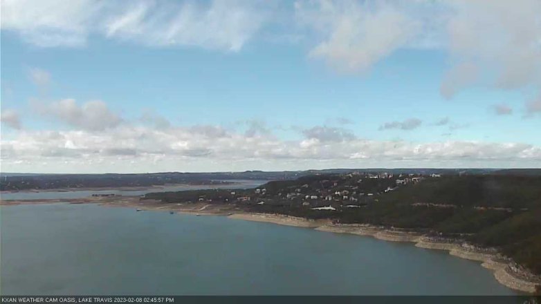 Lake Travis webcam, February 8, 2023 2:45 PM CT