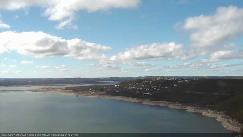 Lake Travis webcam, February 8, 2023 3:25 PM CT
