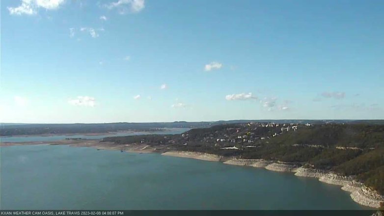 Lake Travis webcam, February 8, 2023 4:00 PM CT