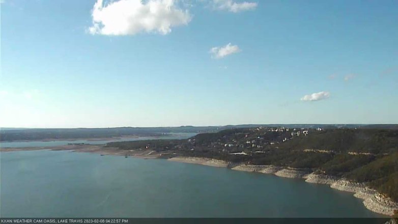 Lake Travis webcam, February 8, 2023 4:25 PM CT