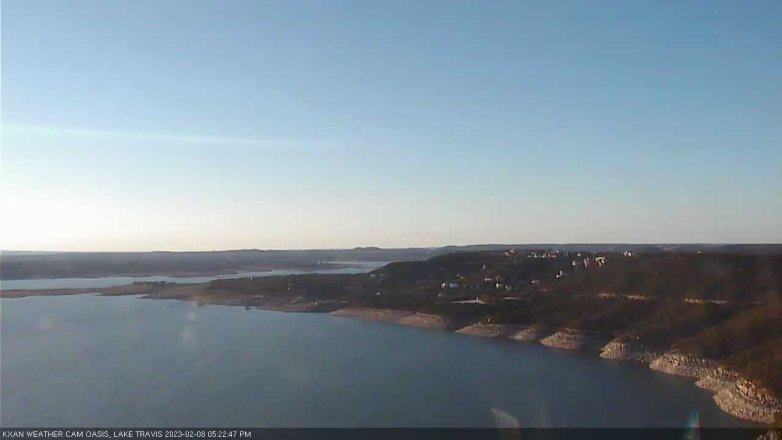 Lake Travis webcam, February 8, 2023 5:25 PM CT