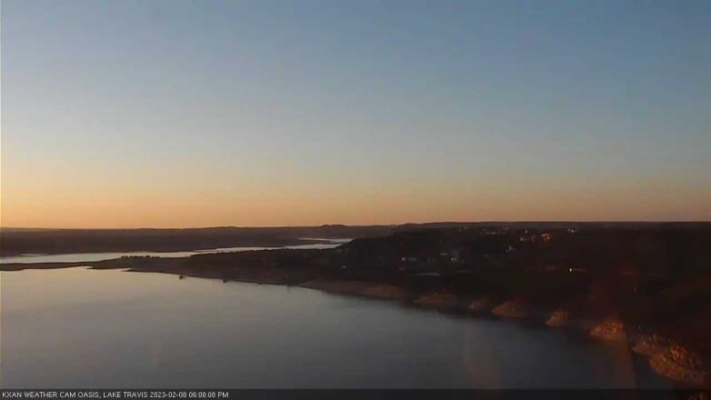 Lake Travis webcam, February 8, 2023 6:00 PM CT