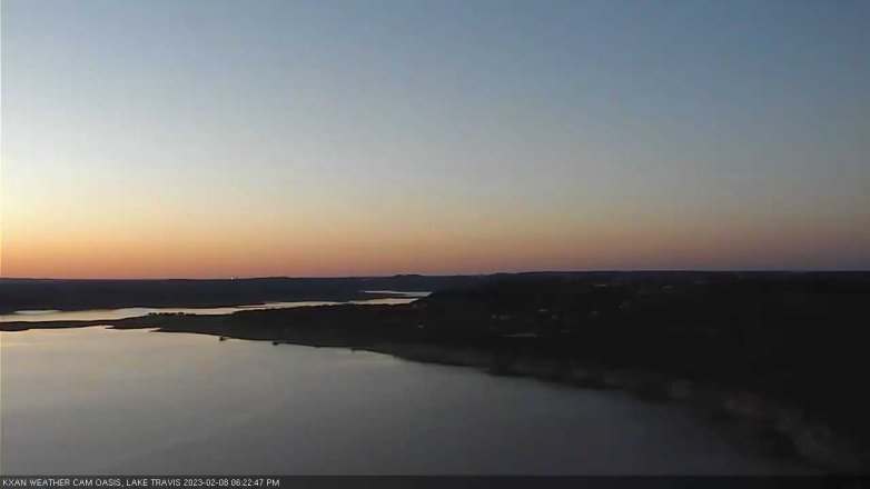 Lake Travis webcam, February 8, 2023 6:25 PM CT