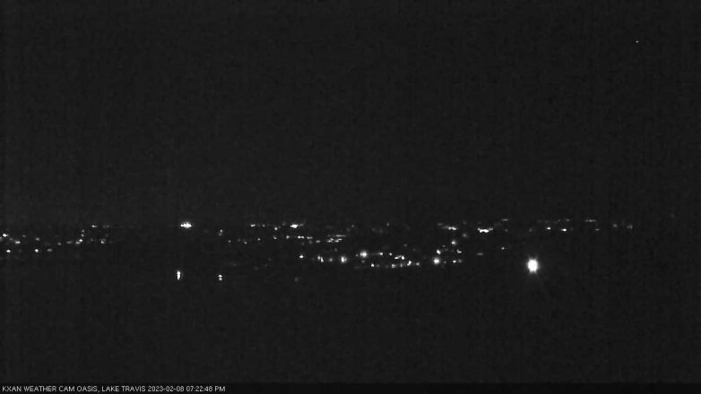 Lake Travis webcam, February 8, 2023 7:25 PM CT