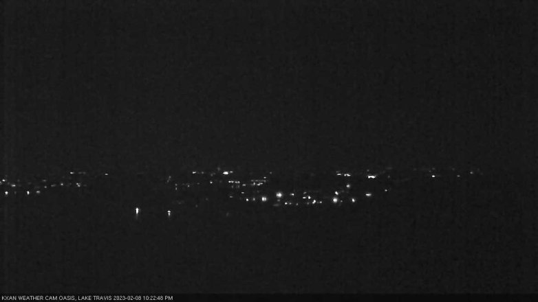 Lake Travis webcam, February 8, 2023 10:25 PM CT