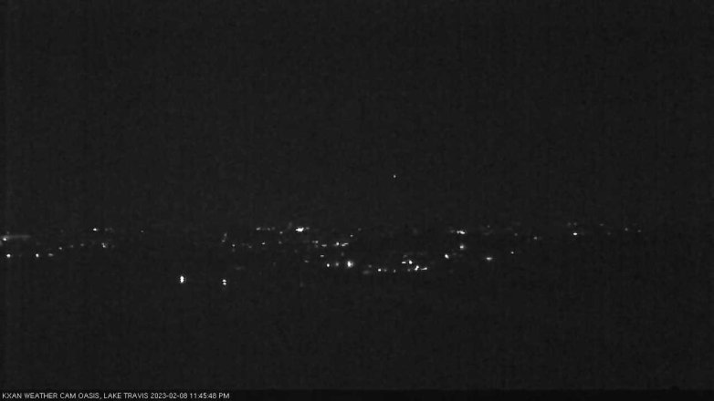 Lake Travis webcam, February 8, 2023 11:45 PM CT