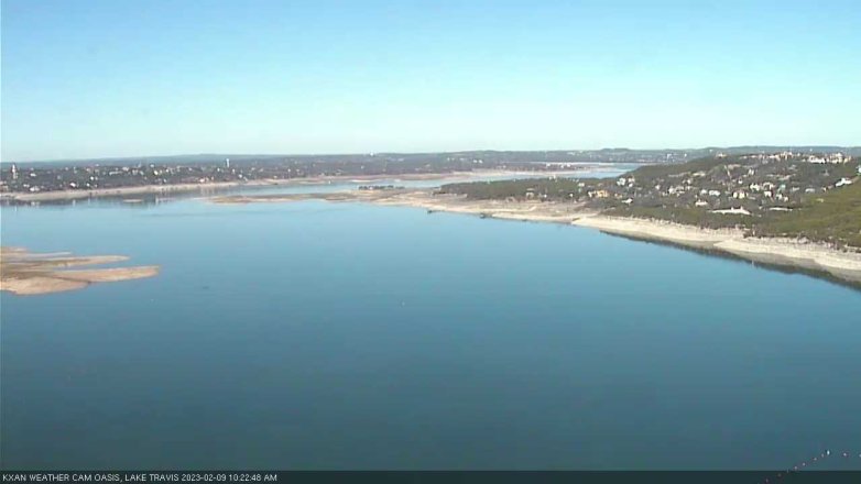 Lake Travis webcam, February 9, 2023 10:25 AM CT