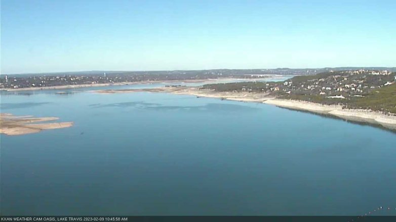 Lake Travis webcam, February 9, 2023 10:45 AM CT